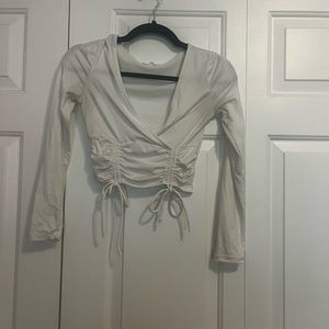 white v neck going out top